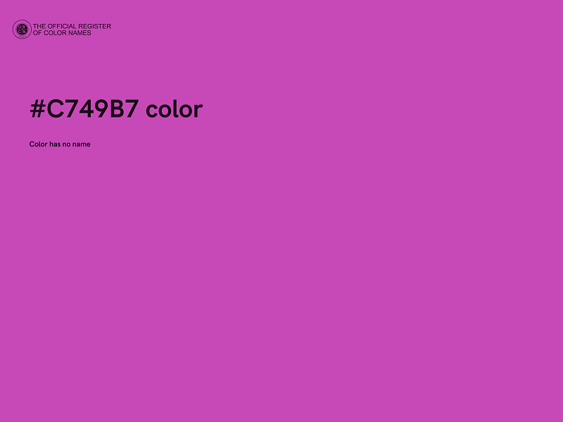 #C749B7 color image