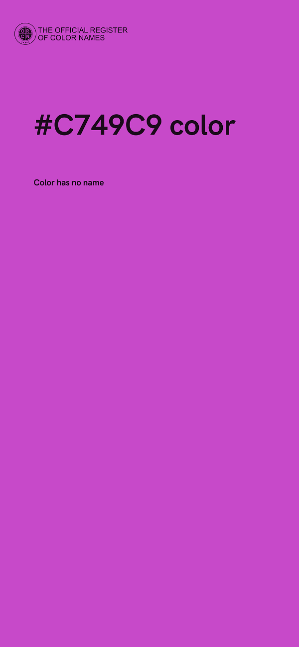 #C749C9 color image