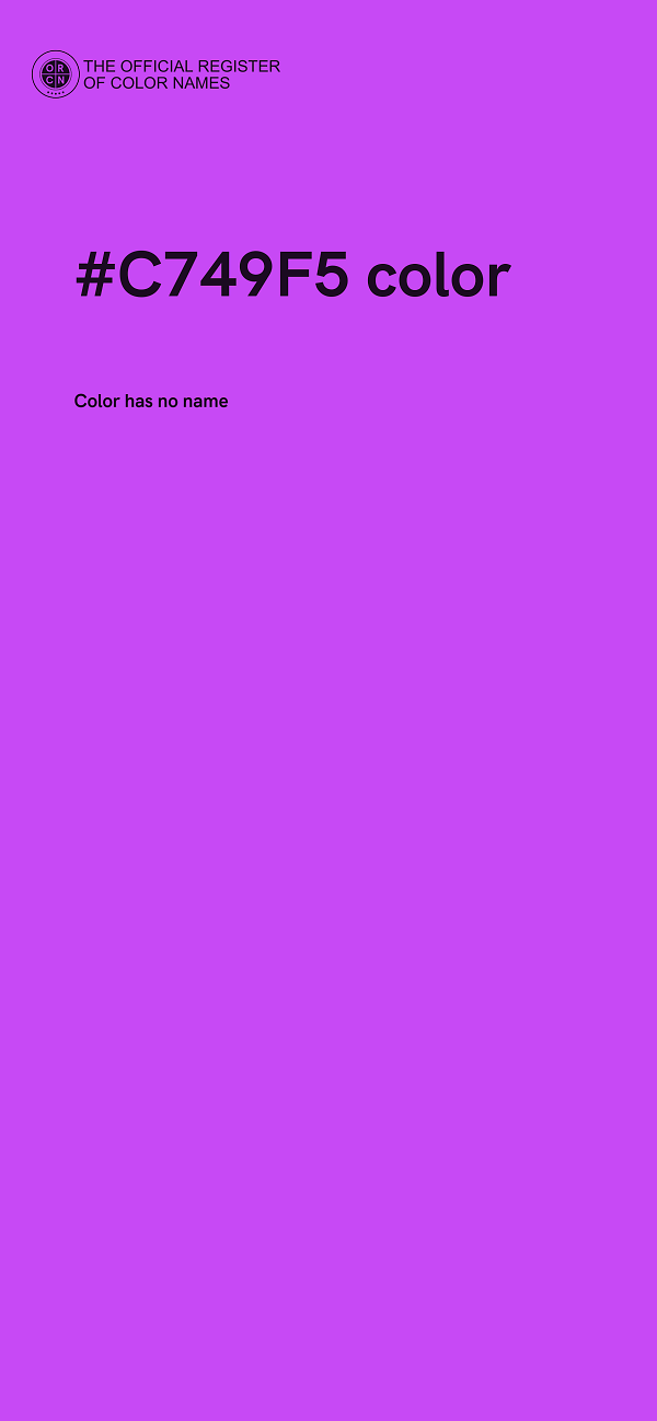 #C749F5 color image
