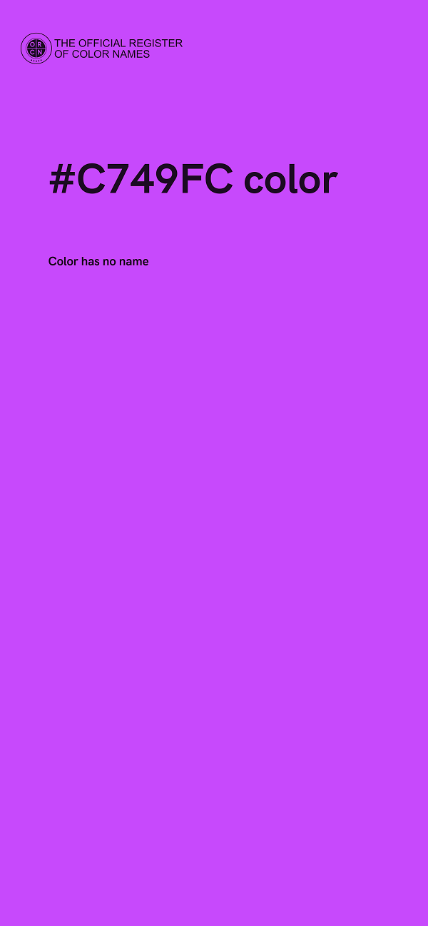 #C749FC color image