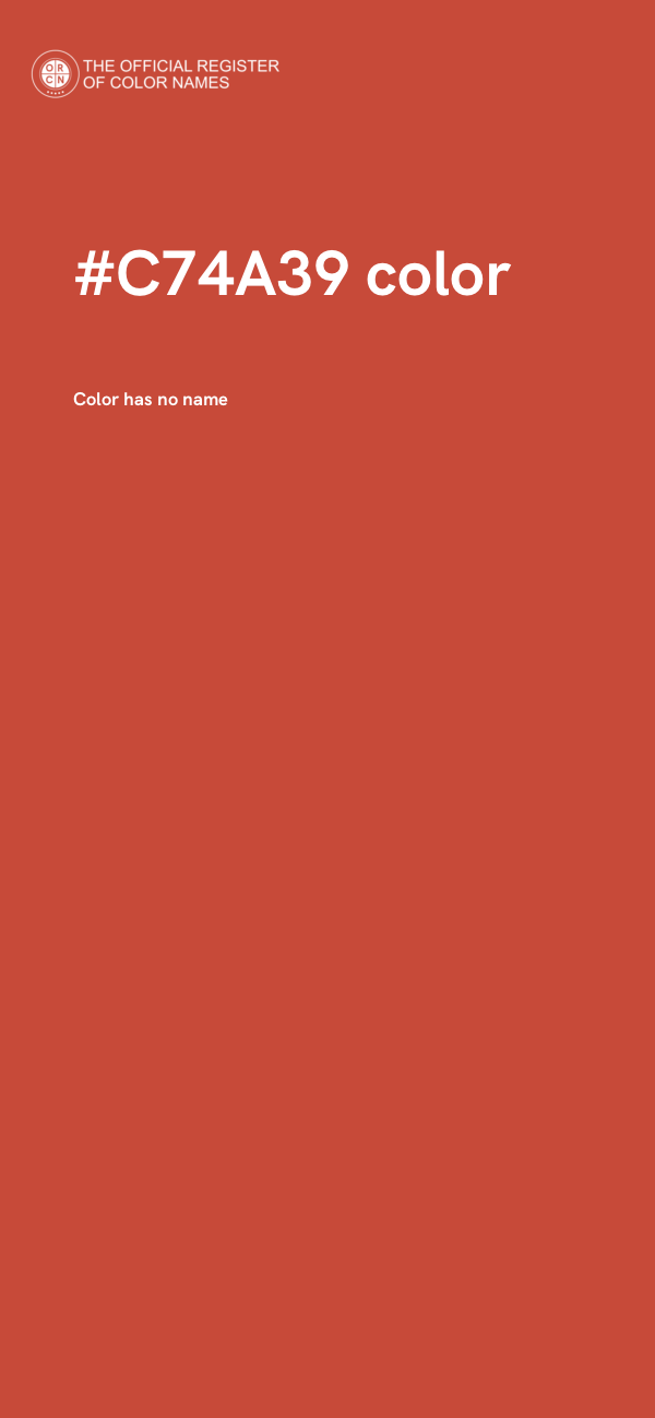 #C74A39 color image