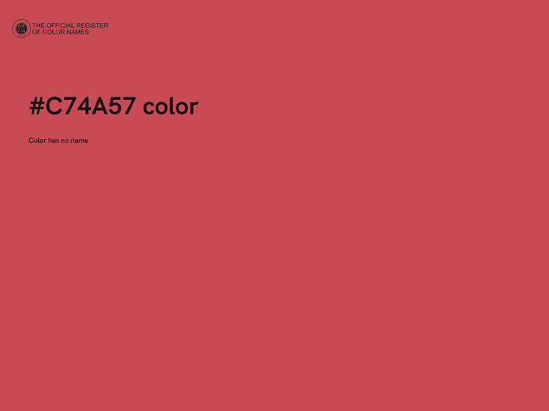 #C74A57 color image