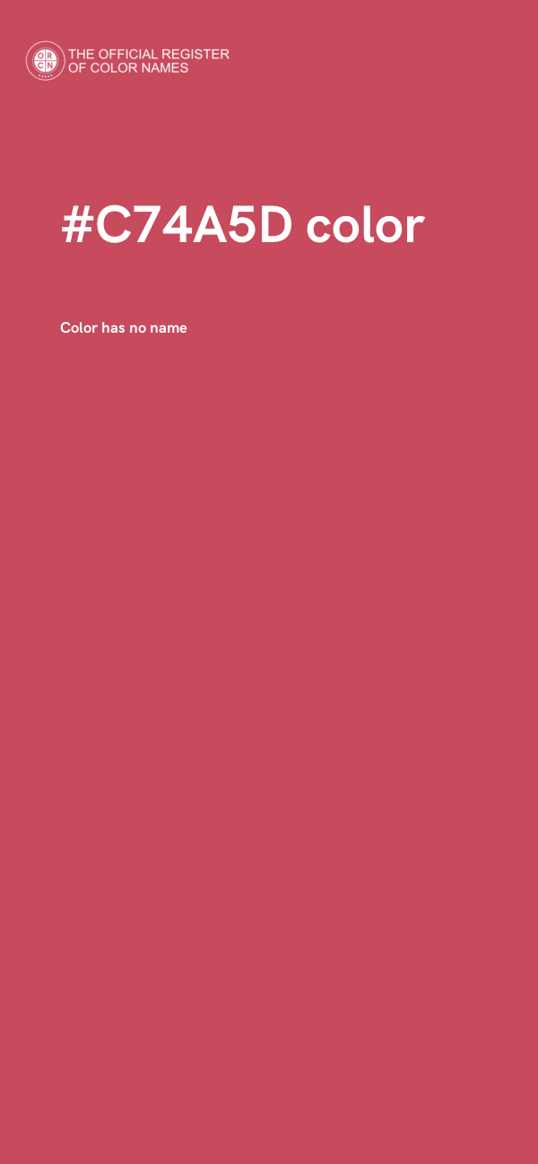 #C74A5D color image