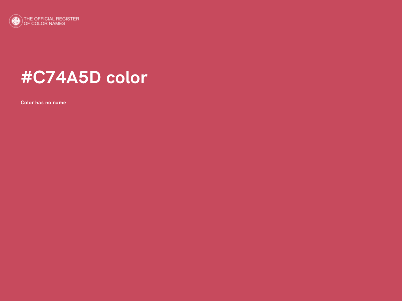 #C74A5D color image