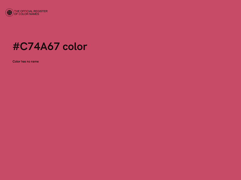 #C74A67 color image