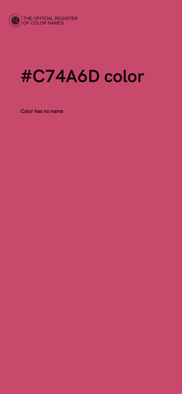 #C74A6D color image