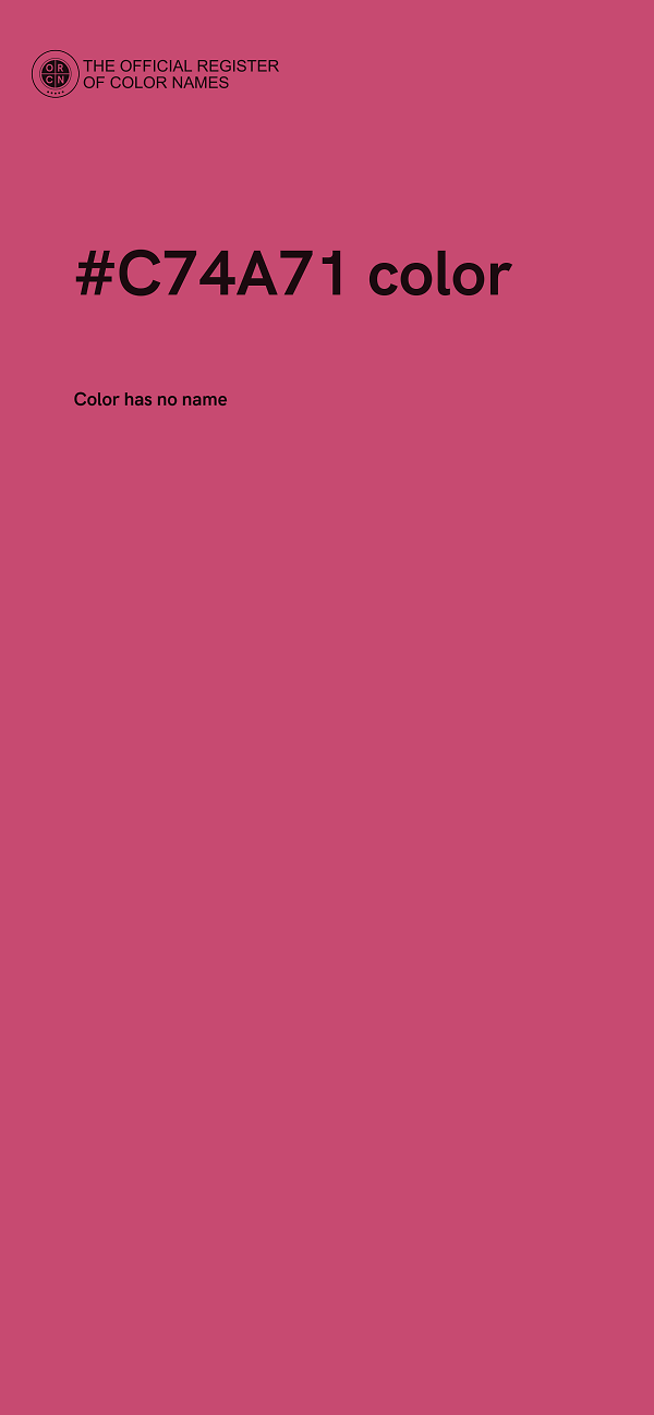 #C74A71 color image