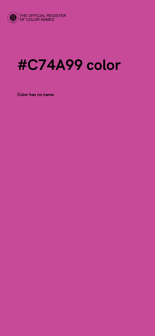 #C74A99 color image