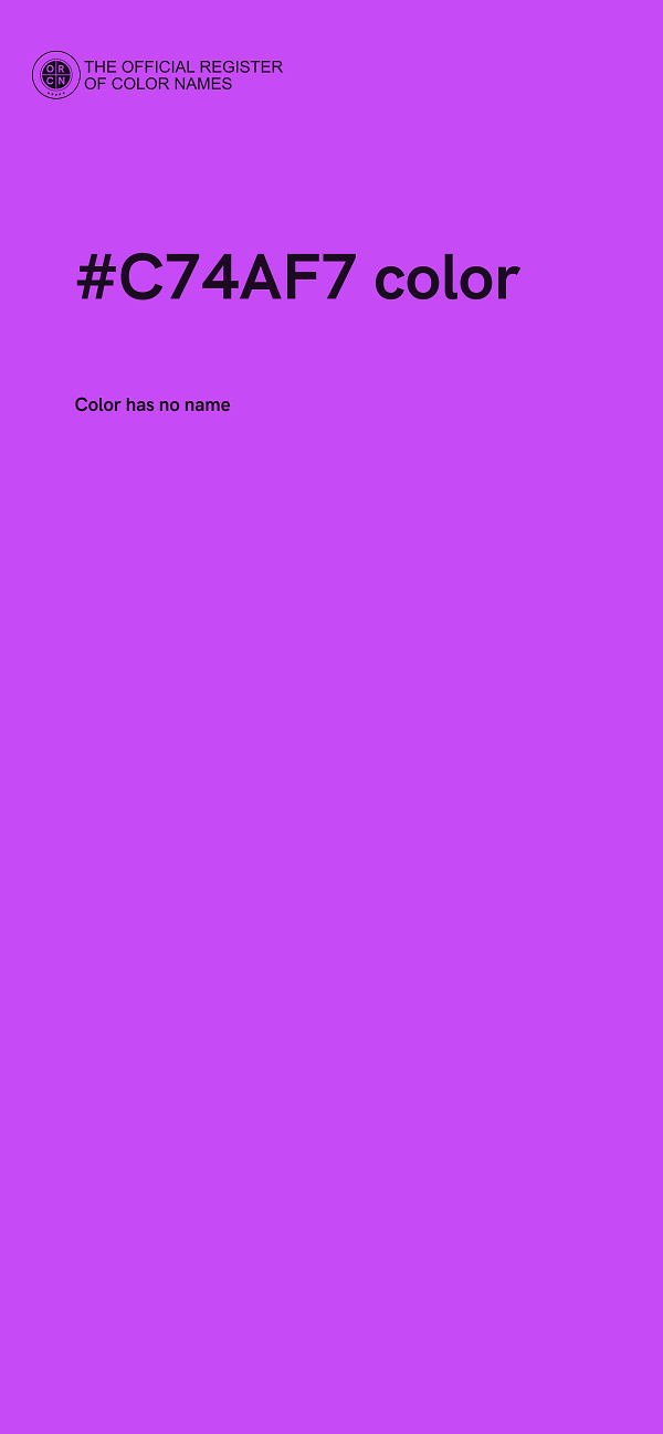 #C74AF7 color image