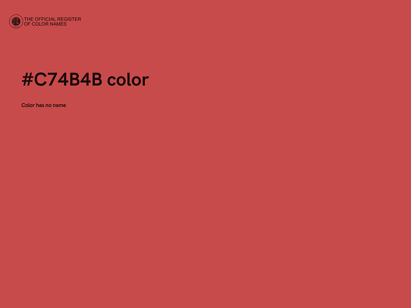 #C74B4B color image