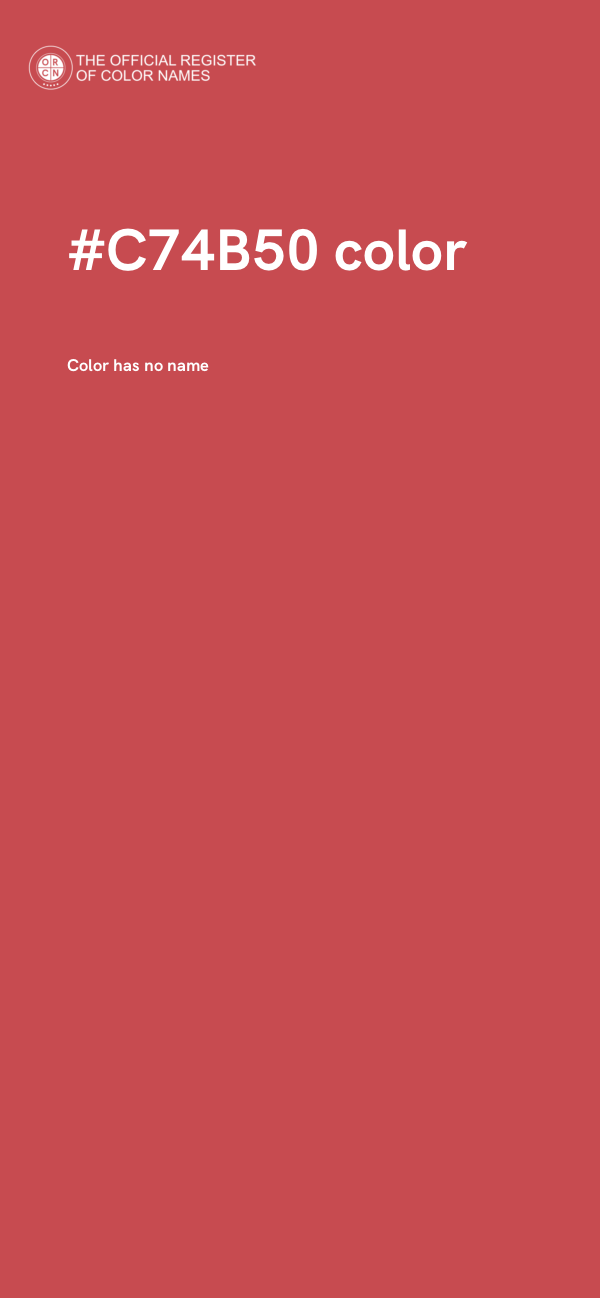 #C74B50 color image