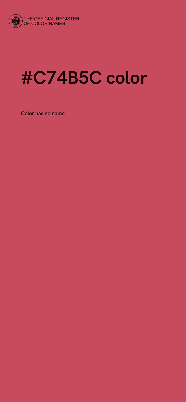 #C74B5C color image