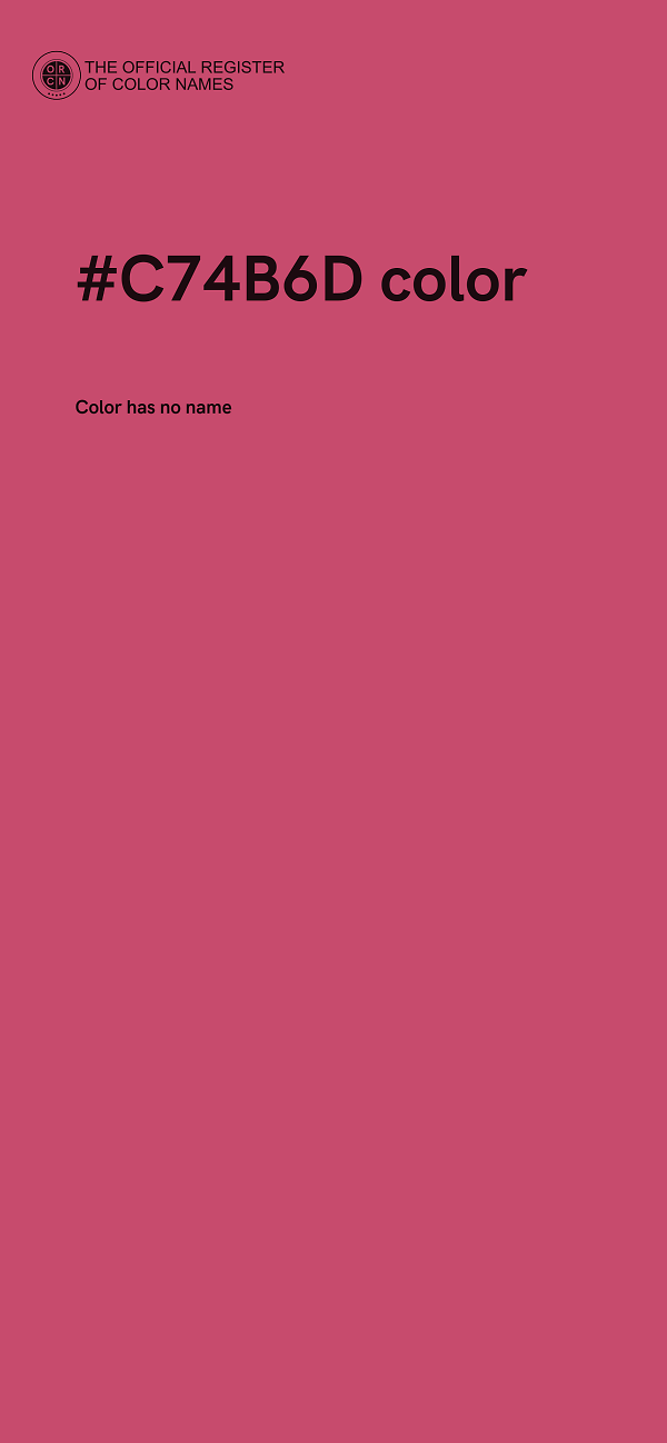 #C74B6D color image