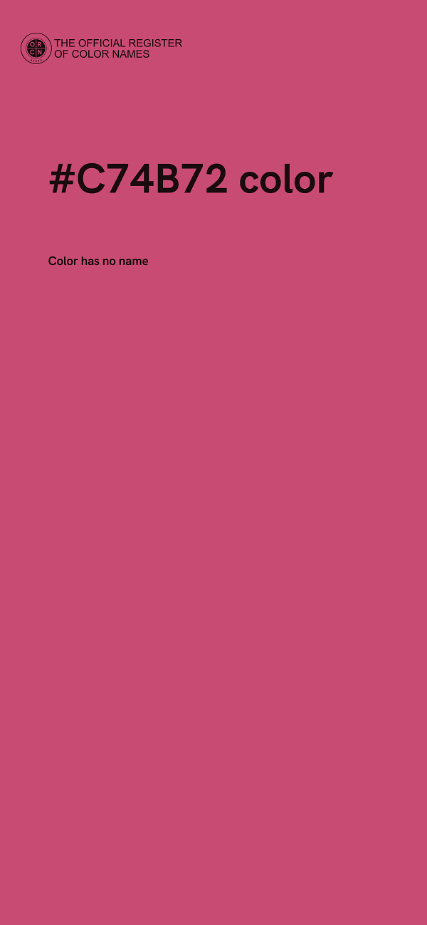#C74B72 color image