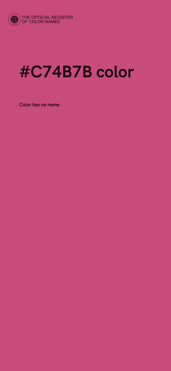 #C74B7B color image