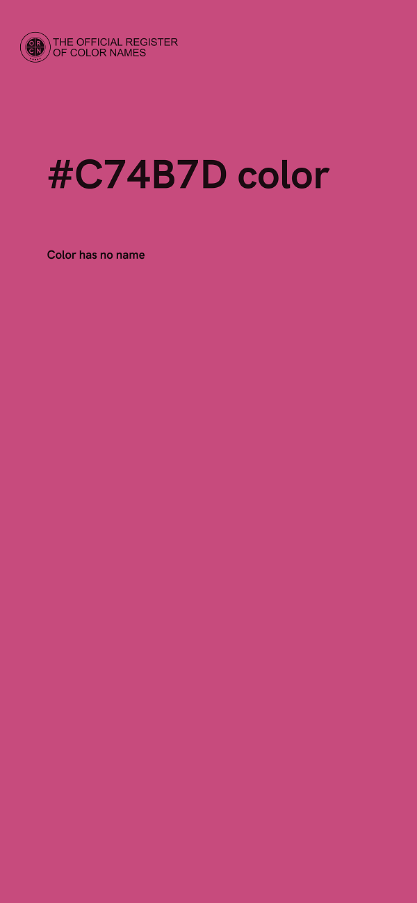#C74B7D color image