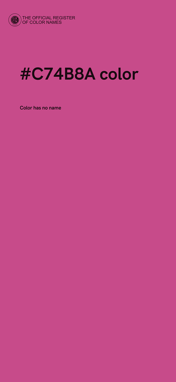 #C74B8A color image