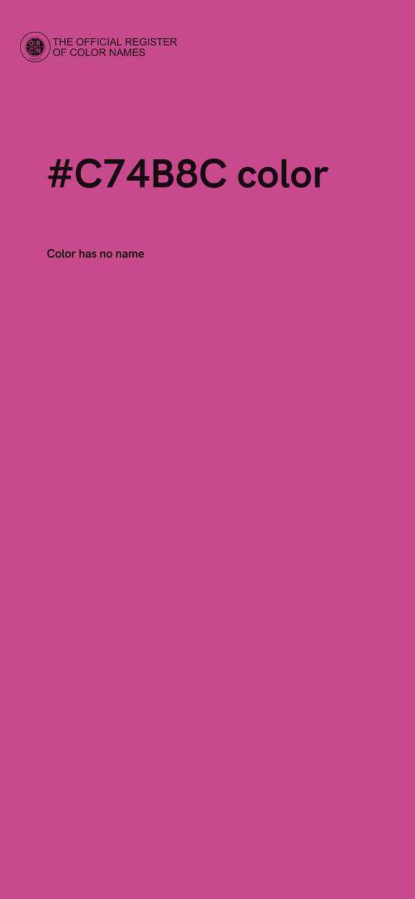 #C74B8C color image
