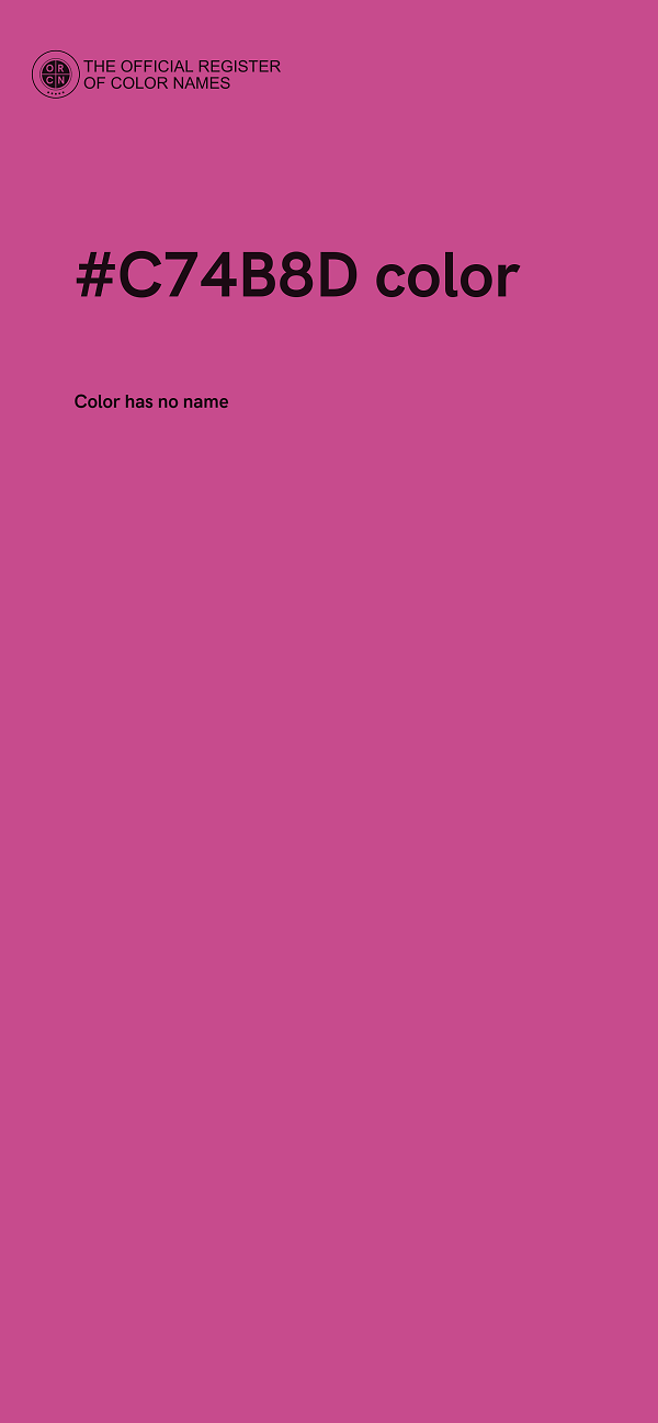 #C74B8D color image