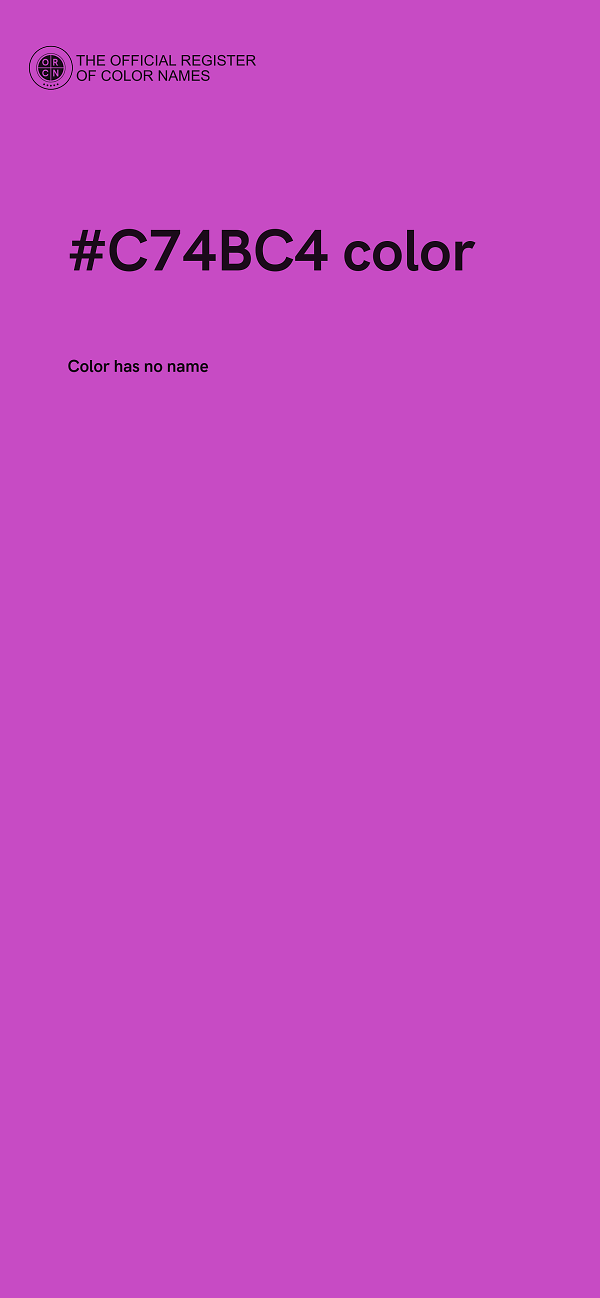 #C74BC4 color image
