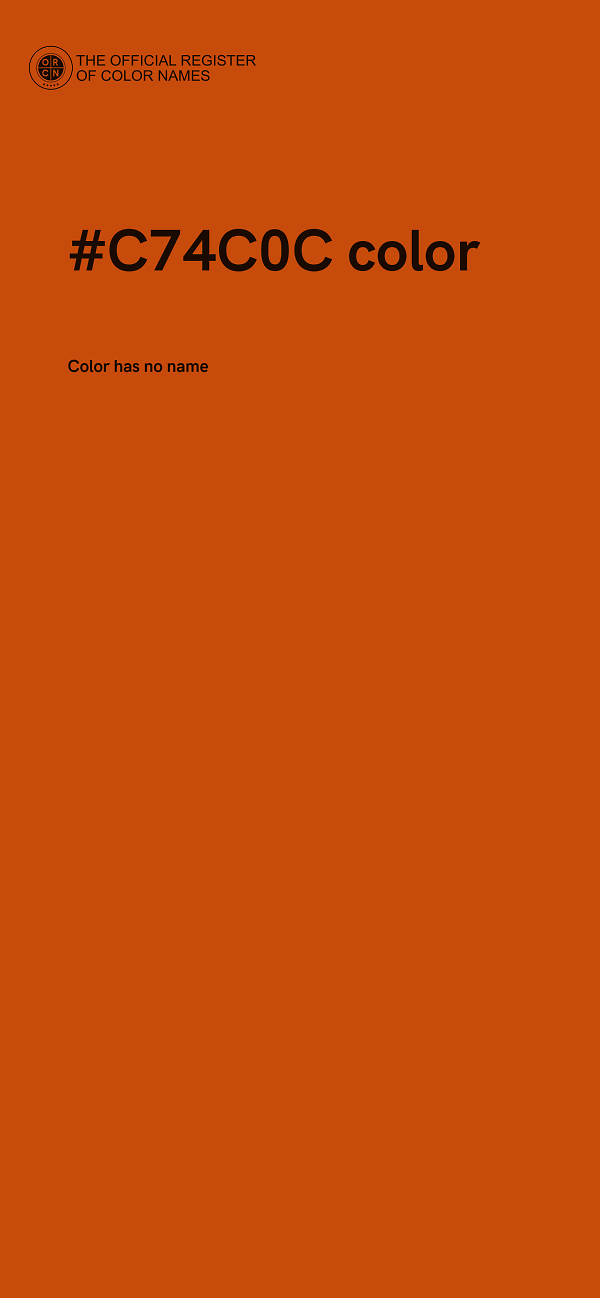 #C74C0C color image