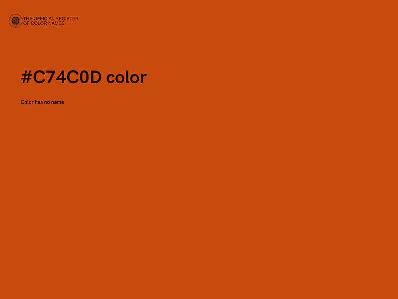 #C74C0D color image