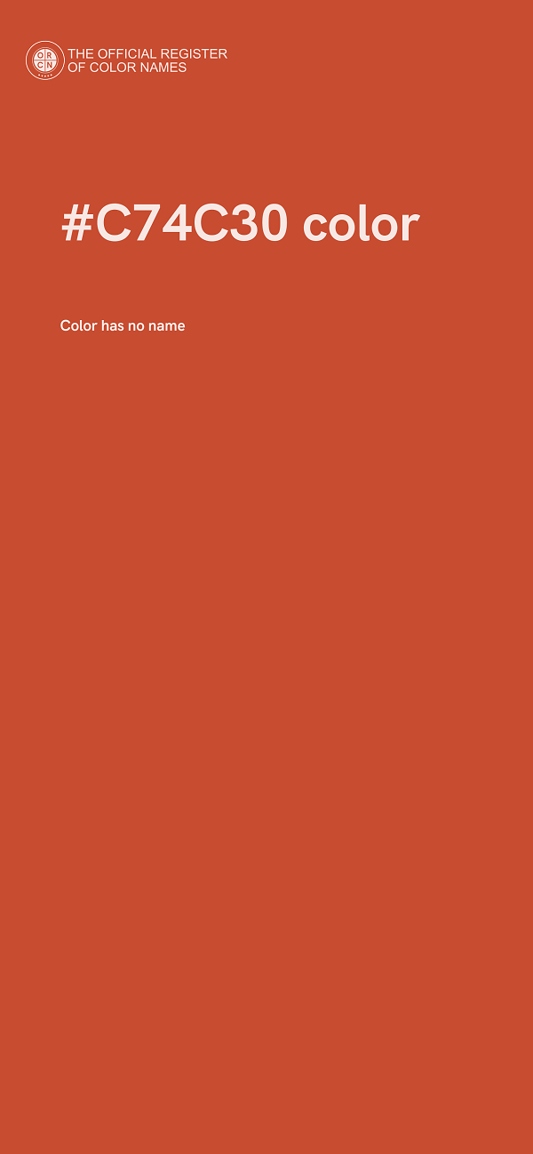 #C74C30 color image