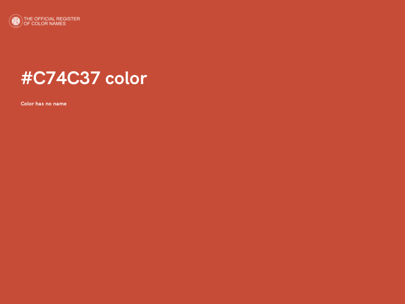 #C74C37 color image