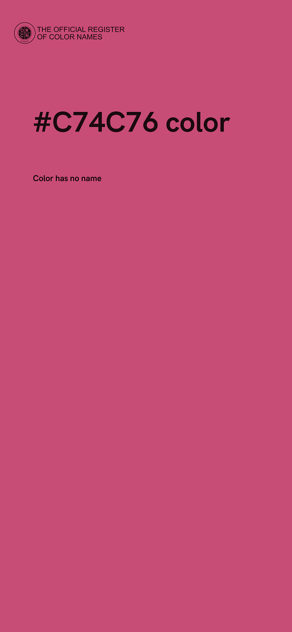 #C74C76 color image