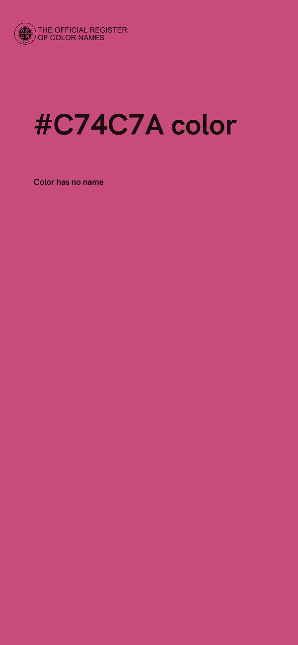 #C74C7A color image
