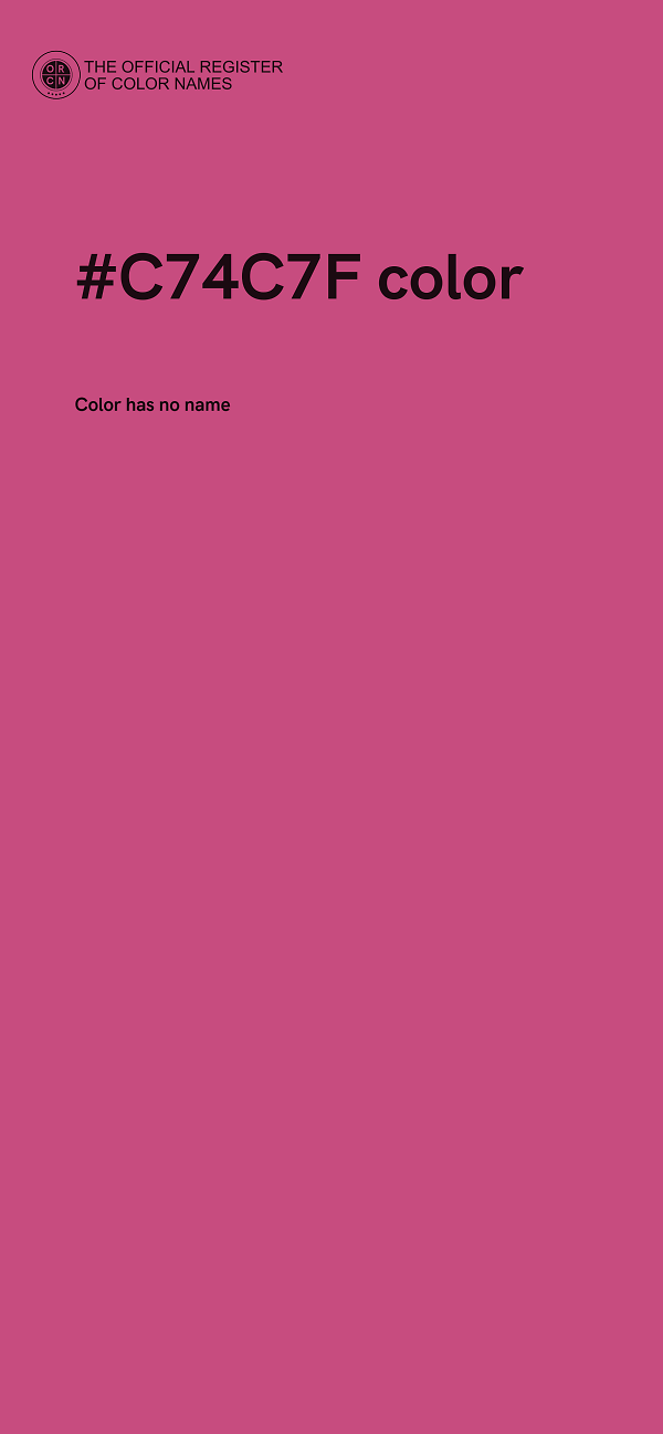 #C74C7F color image