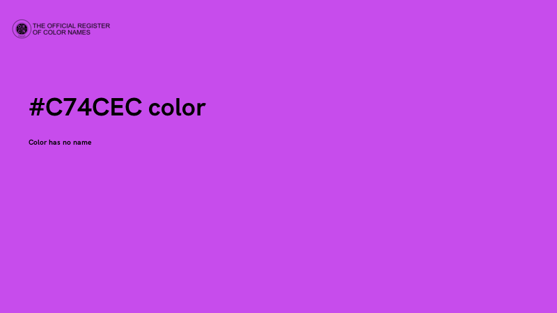 #C74CEC color image