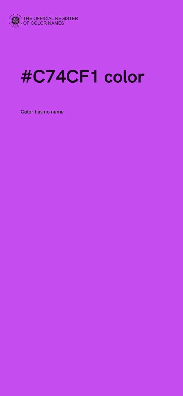 #C74CF1 color image