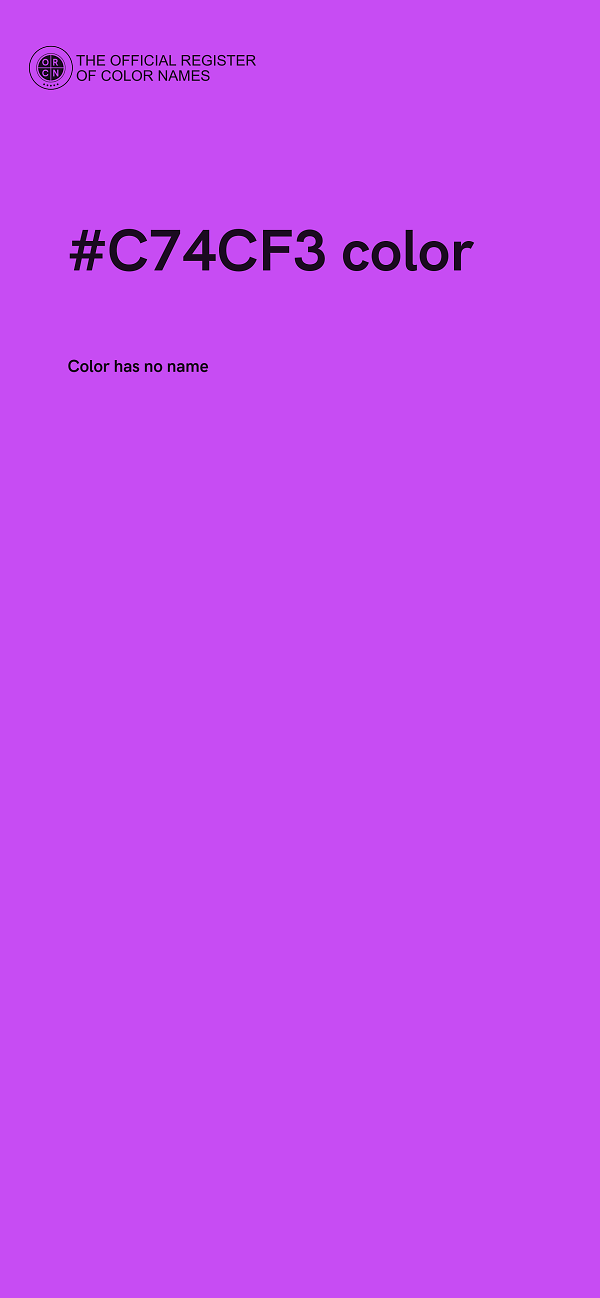 #C74CF3 color image