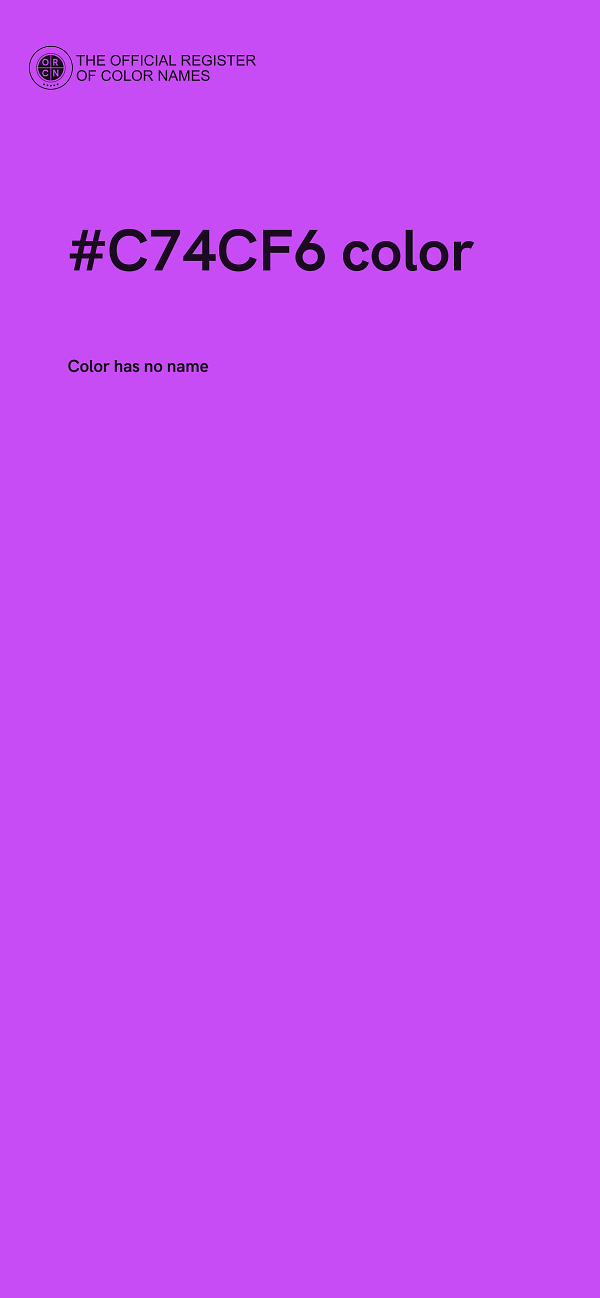 #C74CF6 color image