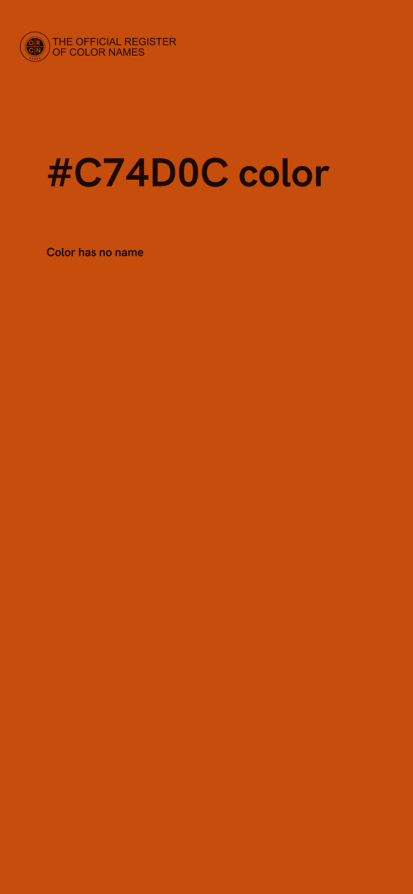 #C74D0C color image