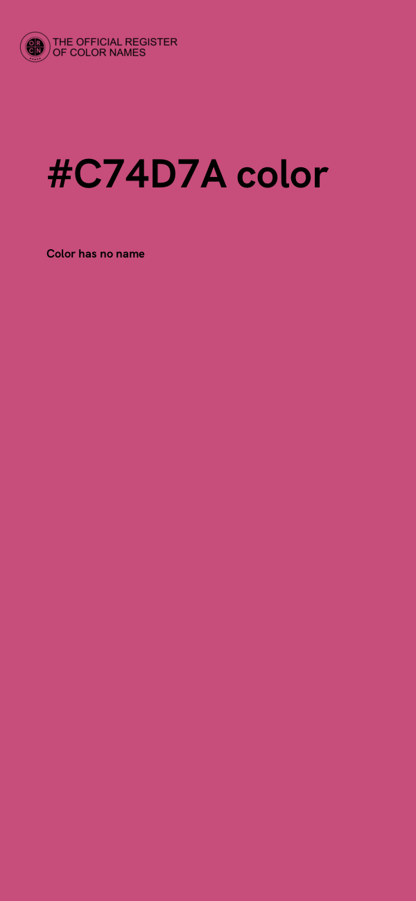 #C74D7A color image