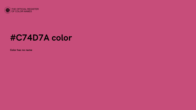 #C74D7A color image