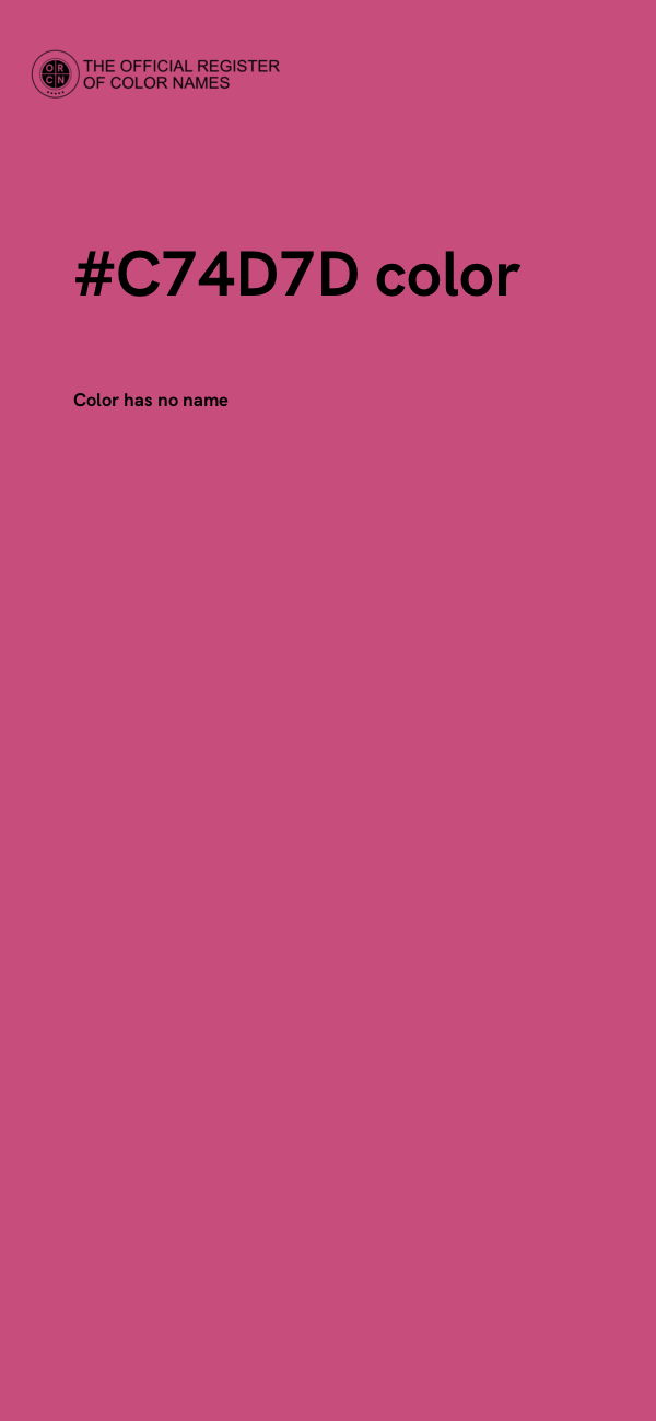 #C74D7D color image