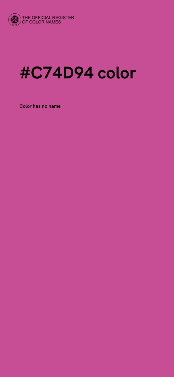 #C74D94 color image