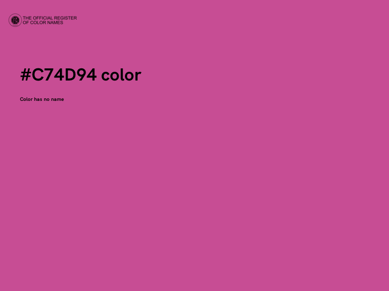 #C74D94 color image