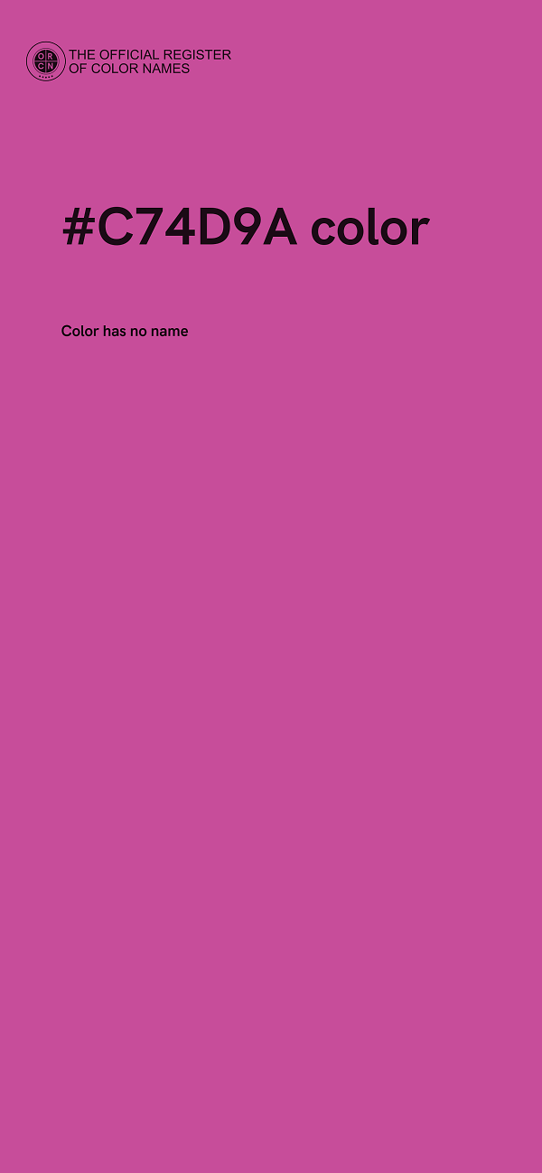 #C74D9A color image