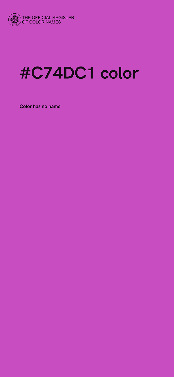 #C74DC1 color image