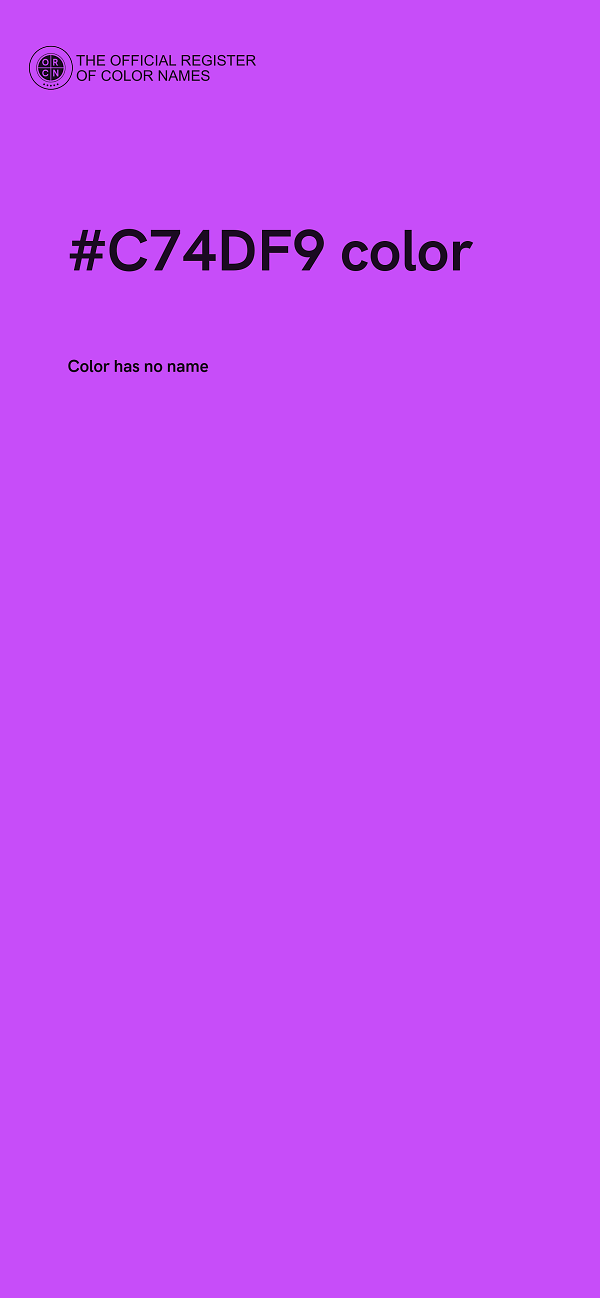 #C74DF9 color image