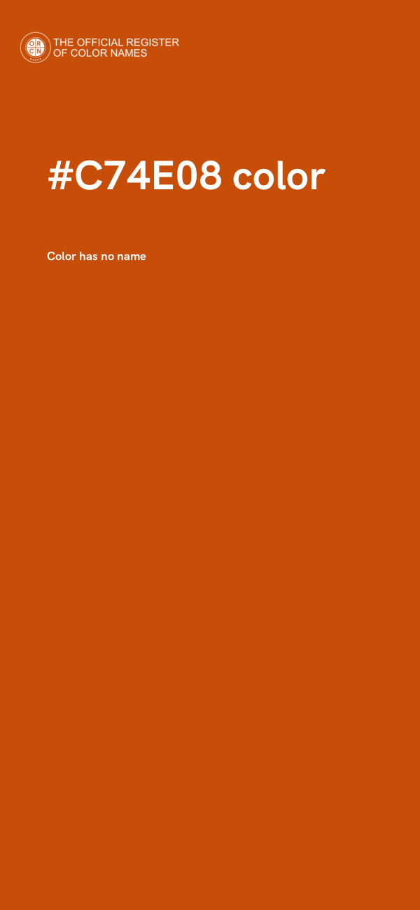 #C74E08 color image