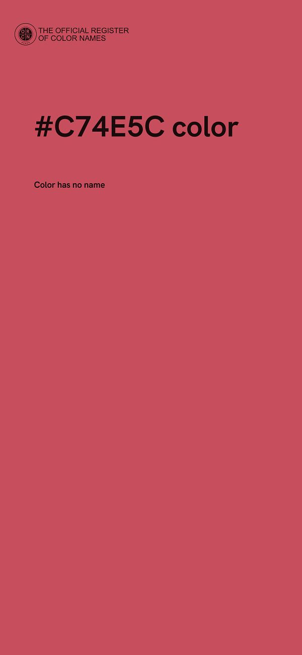 #C74E5C color image