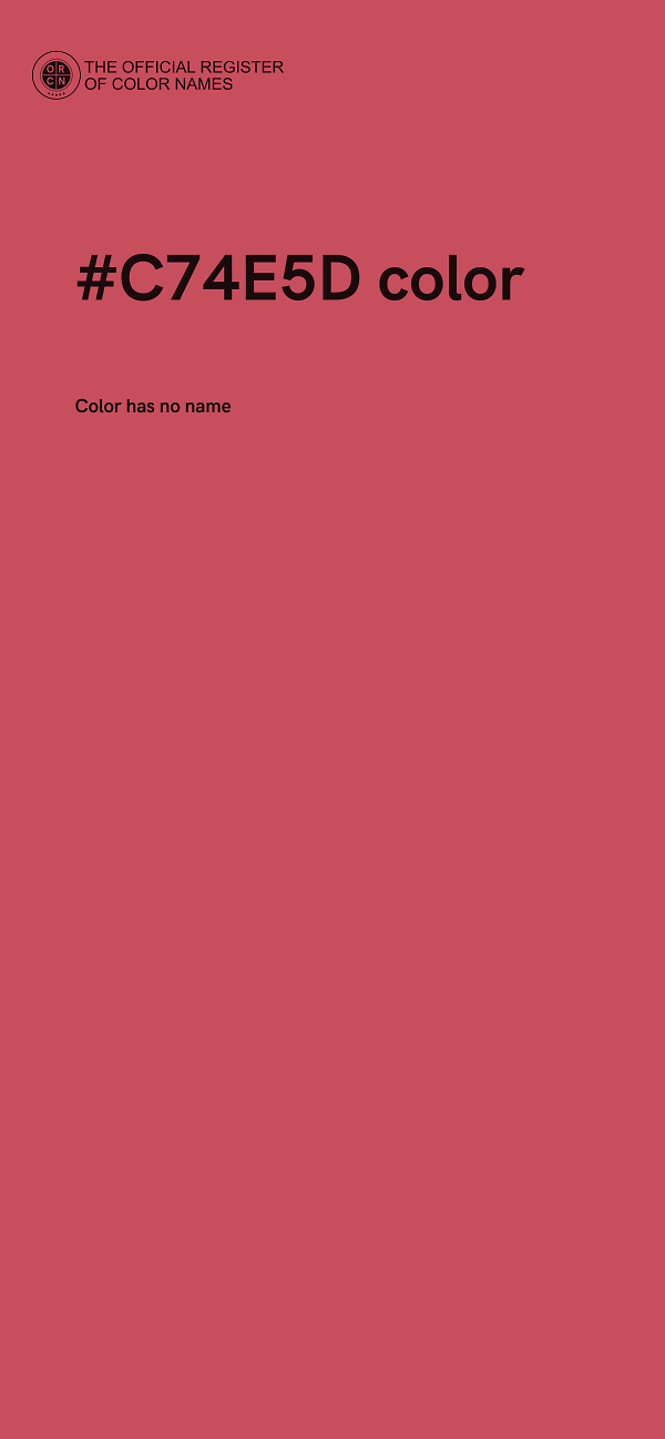 #C74E5D color image