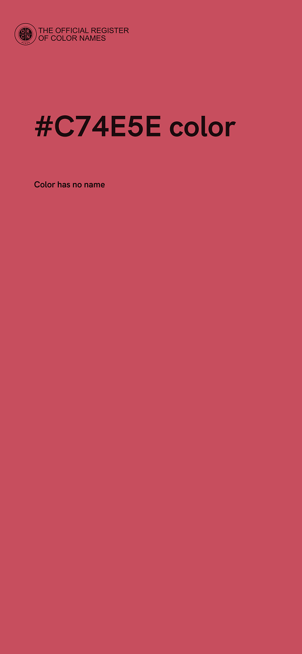 #C74E5E color image