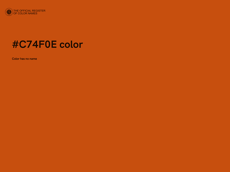 #C74F0E color image