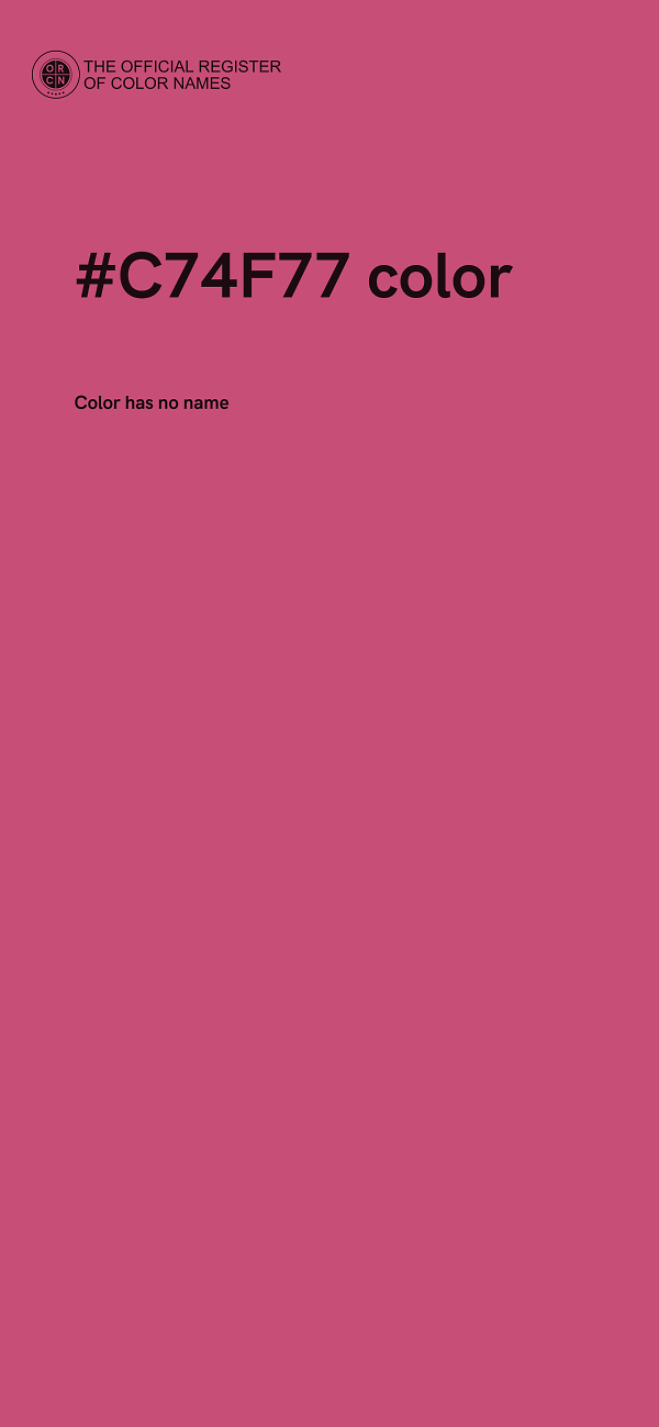 #C74F77 color image